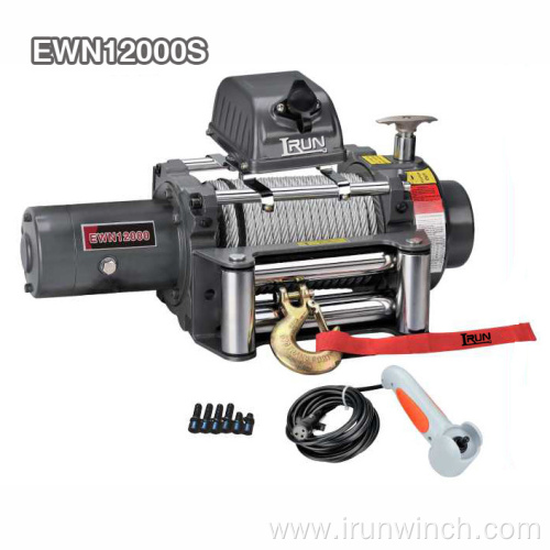 Electric Recovery Winch12000 lb With Patent Design Gear